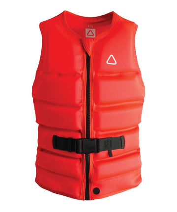Follow Primary Ladies Vest - Fluro Red